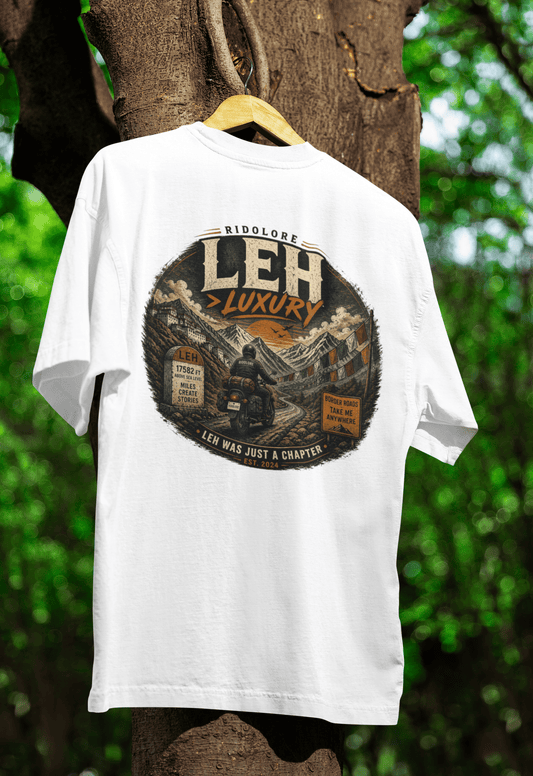 Ridolore “Leh Over Luxury” Himalayan Tee 2 ridolore White S
