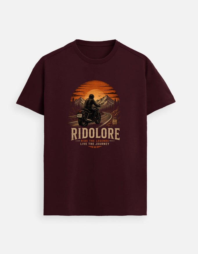 Ridolore “Before Sunrise” Road Stories Tee ridolore Maroon S 