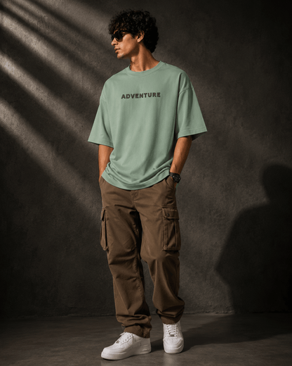 RIDOLORE ADVENTURE EDITION -Unisex Terry Oversized Tee