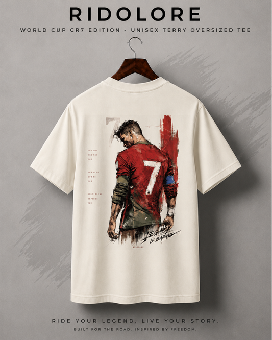 WORLD CUP CR7 Edition - Unisex Terry Oversized Tee
