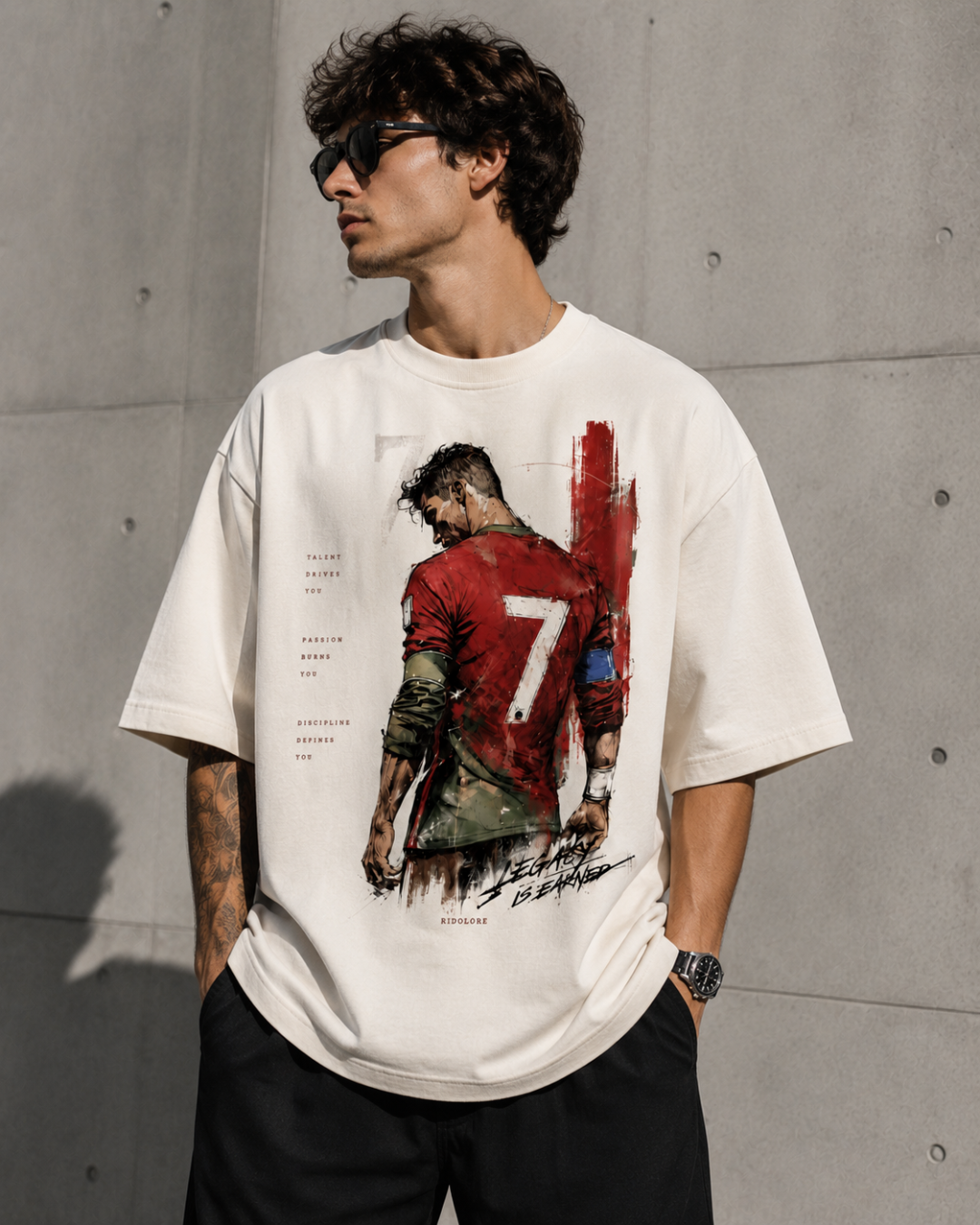 WORLD CUP CR7 Edition - Unisex Terry Oversized Tee
