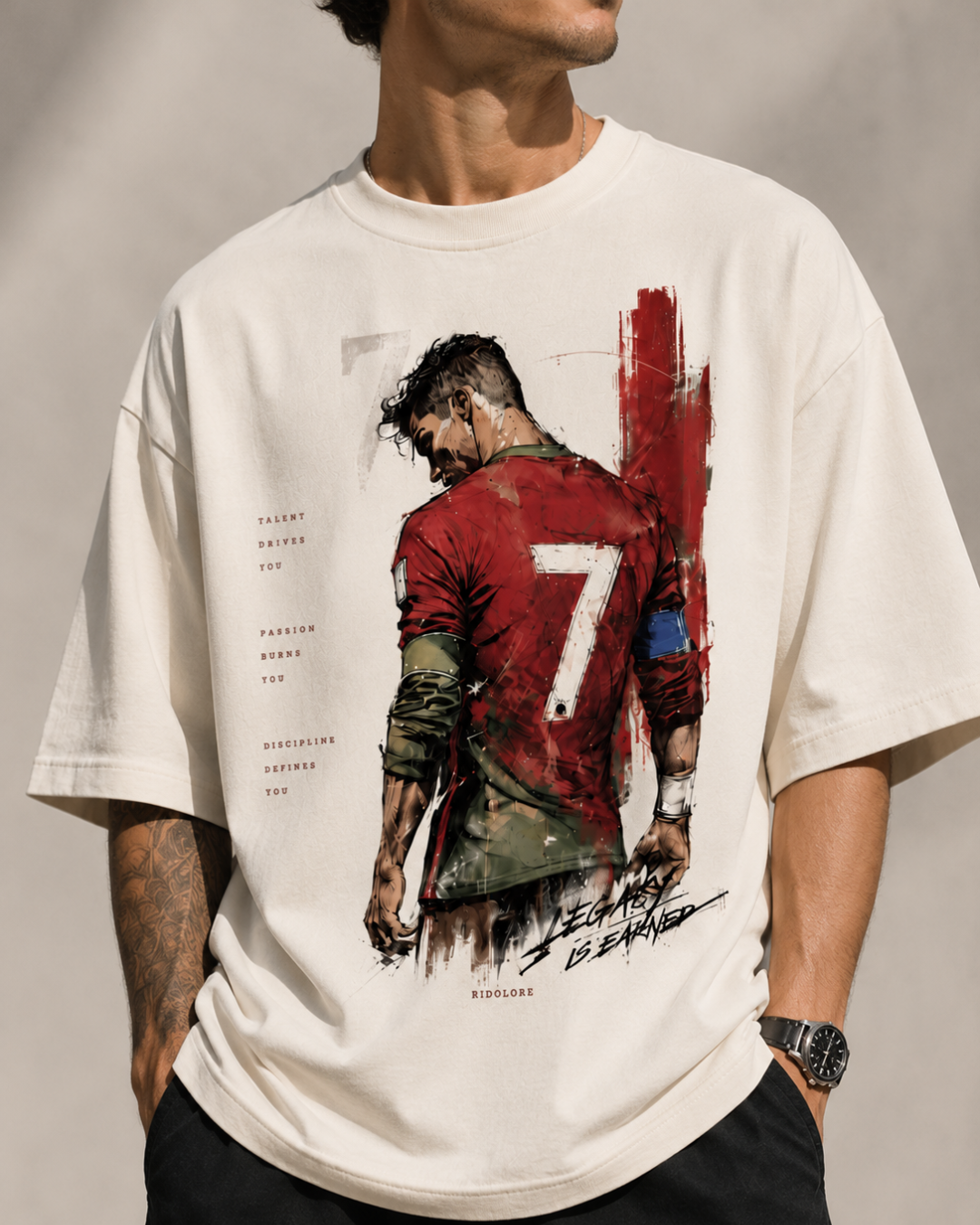 WORLD CUP CR7 Edition - Unisex Terry Oversized Tee