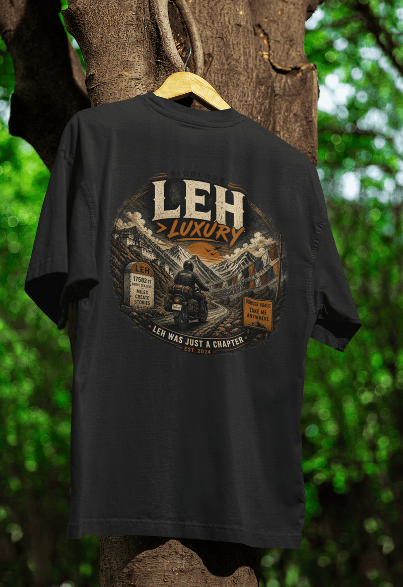 Ridolore “Leh Over Luxury” Himalayan Tee 2 ridolore Black S 