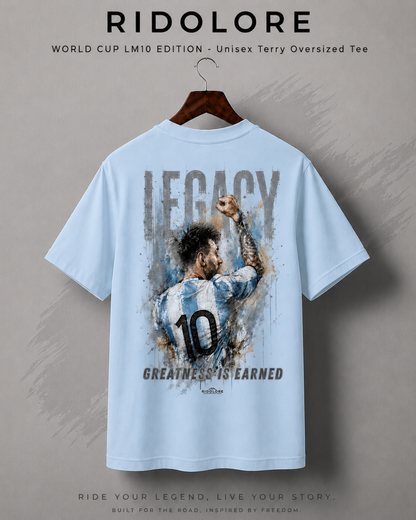 WORLD CUP LM10 Edition - Unisex Terry Oversized Tee