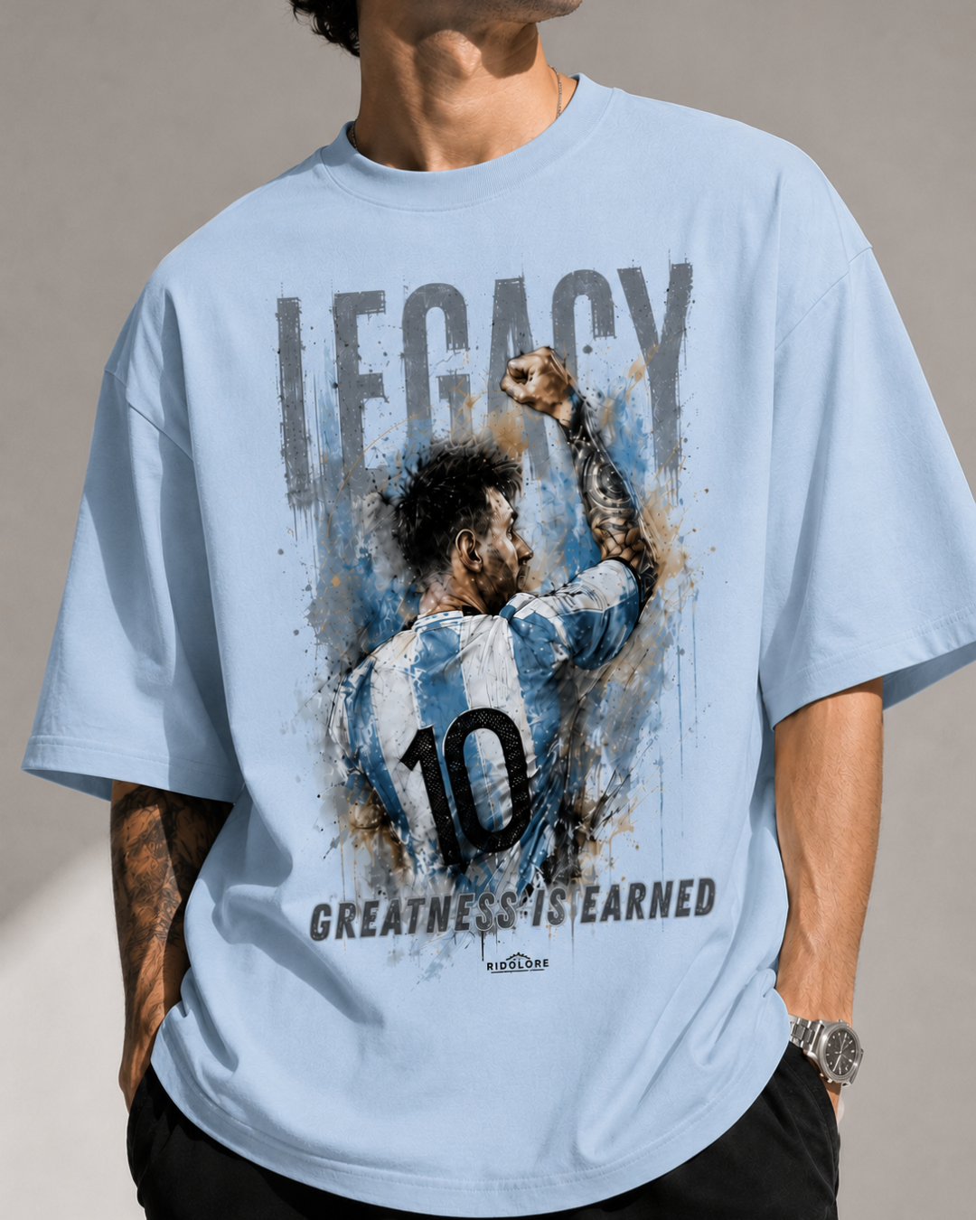 WORLD CUP LM10 Edition - Unisex Terry Oversized Tee