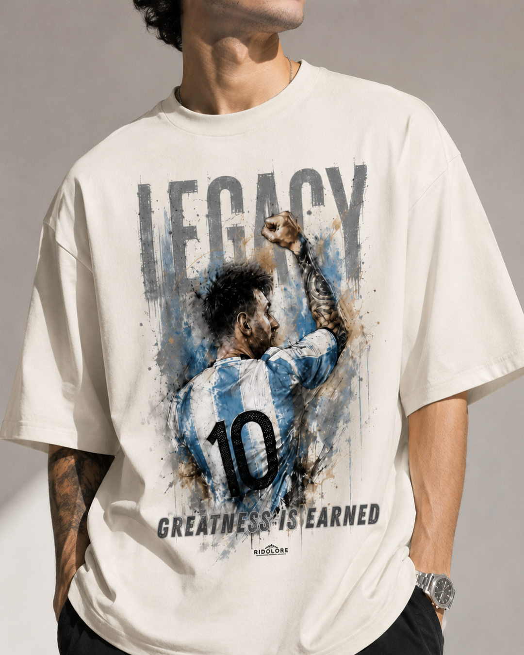 WORLD CUP LM10 Edition - Unisex Terry Oversized Tee