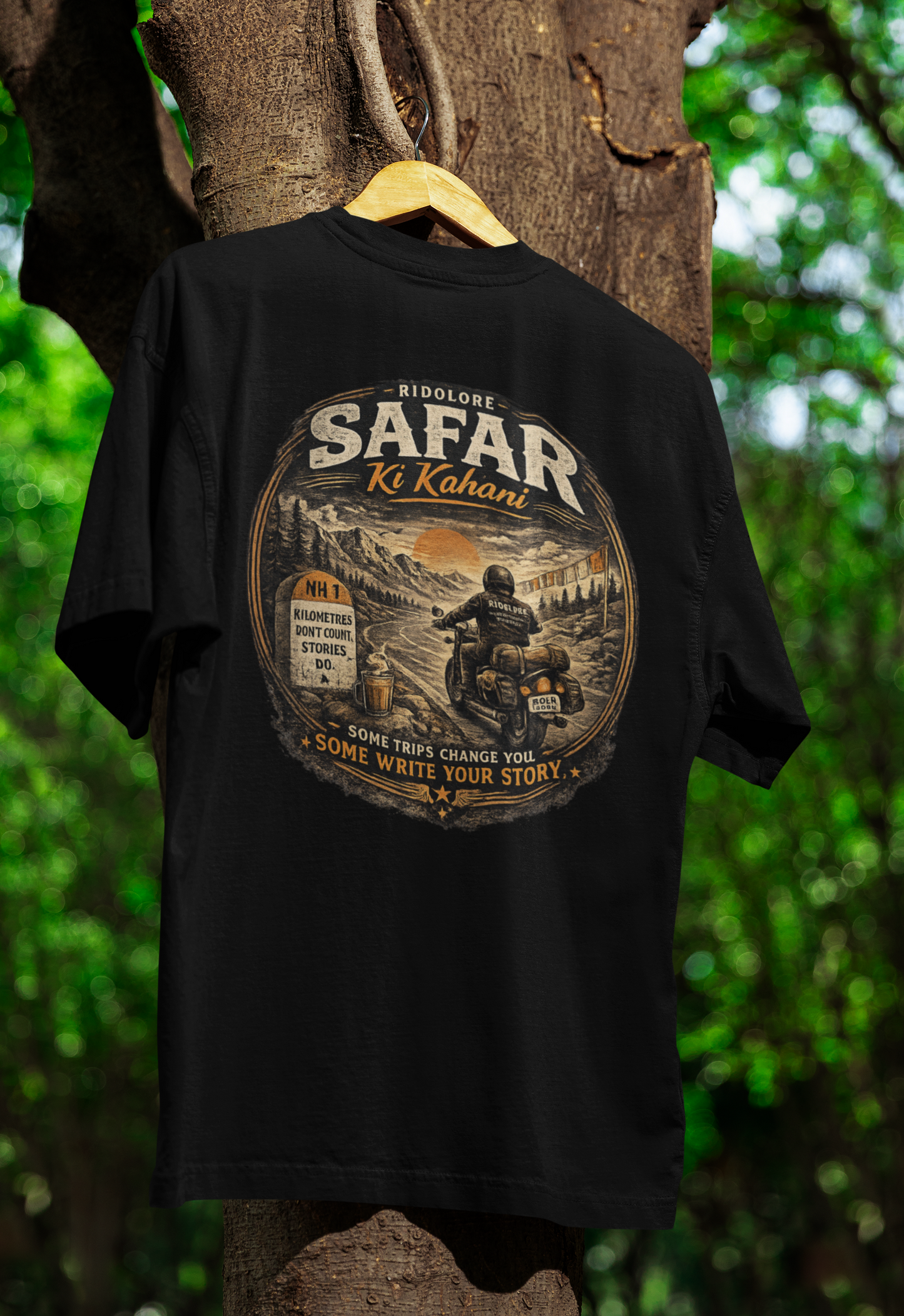 Ridolore™ Safar Ki Kahani Premium Rider Tee