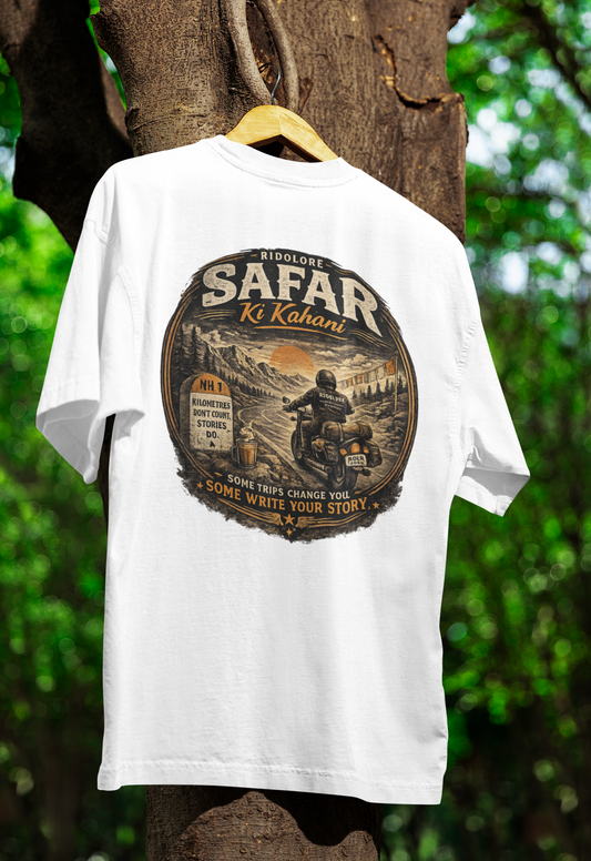 Ridolore™ Safar Ki Kahani Premium Rider Tee