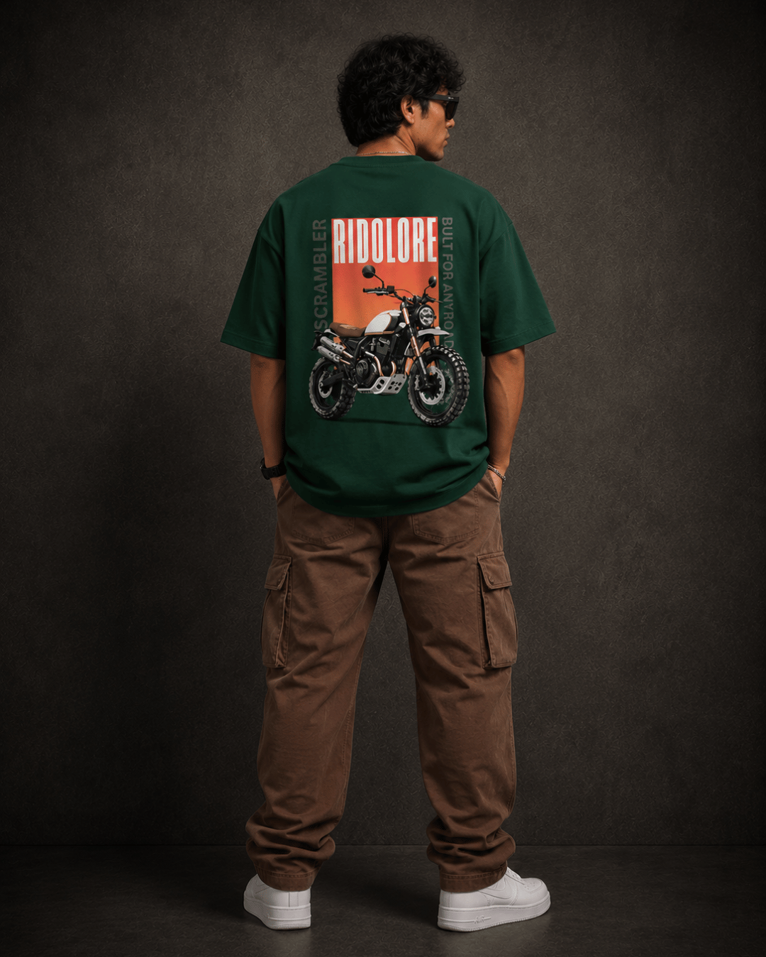 RIDOLORE SCRAMBLER EDITION - Unisex Terry Oversized Tee