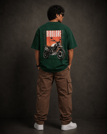 RIDOLORE SCRAMBLER EDITION - Unisex Terry Oversized Tee