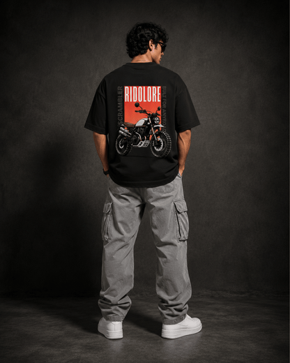 RIDOLORE SCRAMBLER EDITION - Unisex Terry Oversized Tee