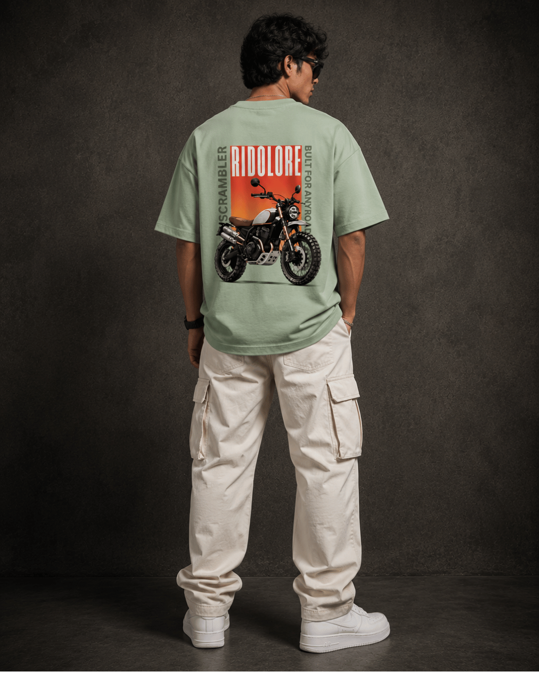RIDOLORE SCRAMBLER EDITION - Unisex Terry Oversized Tee