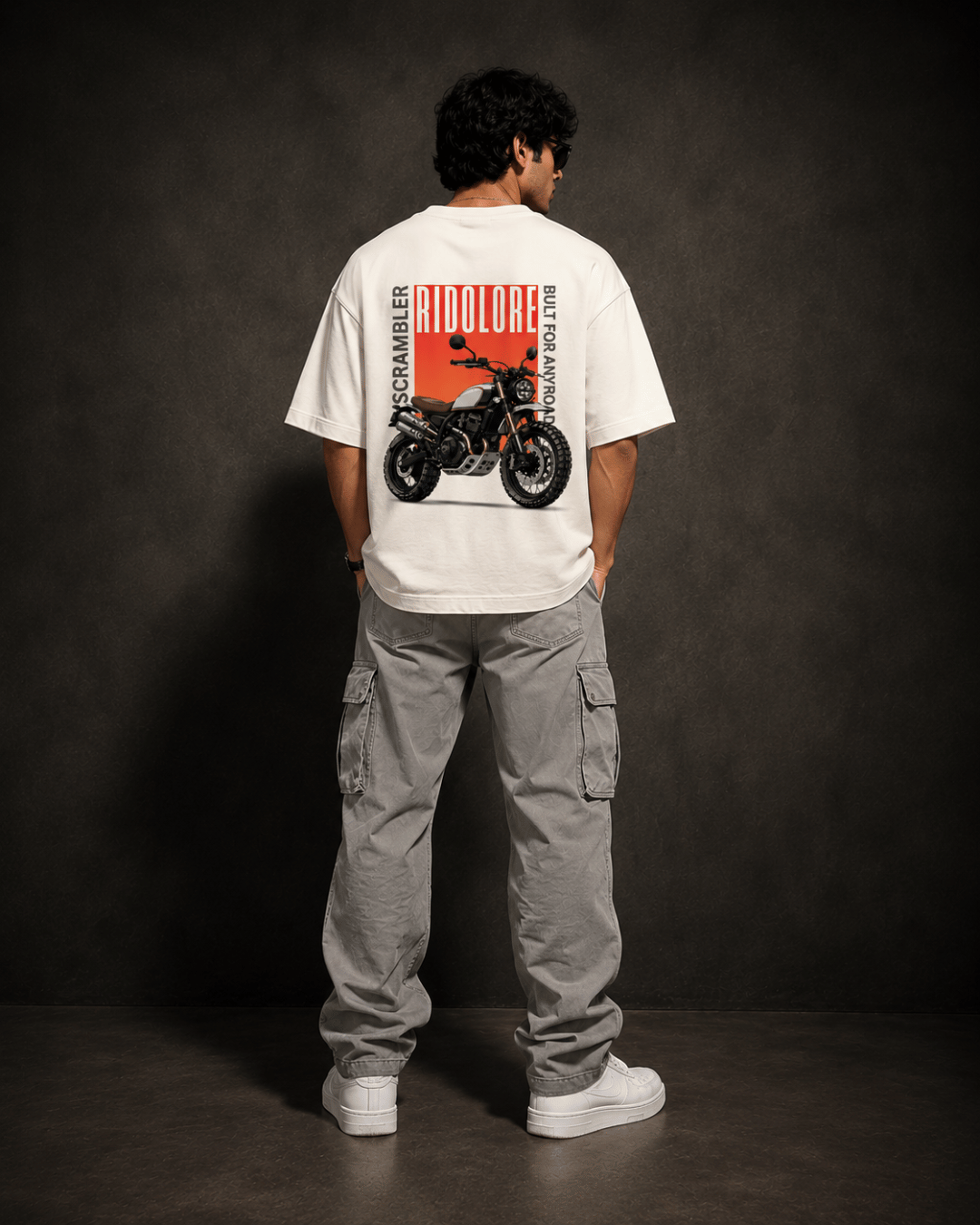 RIDOLORE SCRAMBLER EDITION - Unisex Terry Oversized Tee